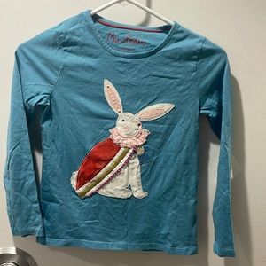 Mini boden bunny shirt size 9-10